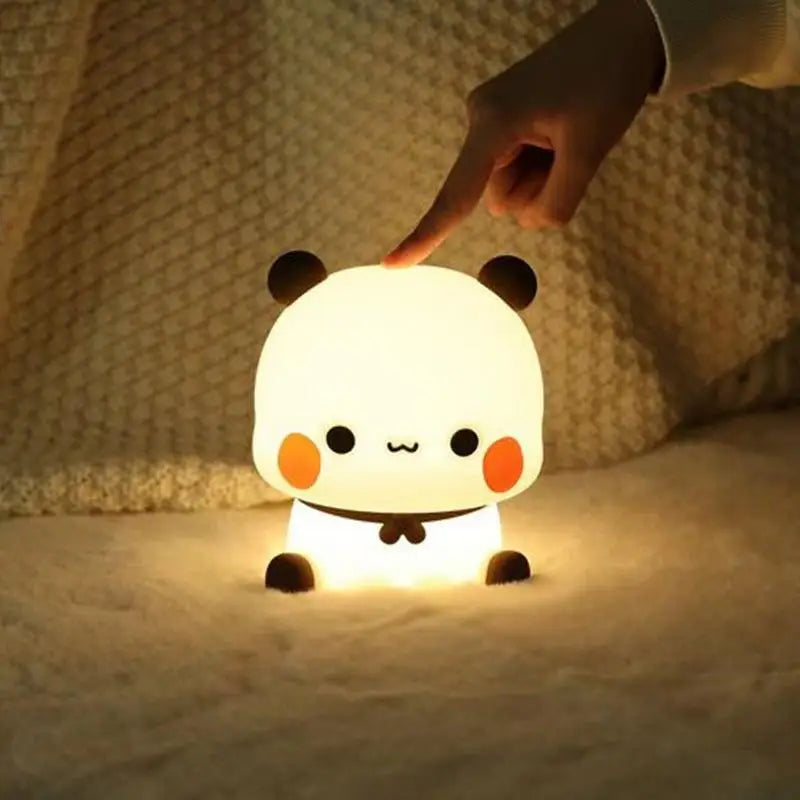Squishy Panda Night Light – Soft Glow, 3 Dimmable Modes for Kids & Baby Rooms
