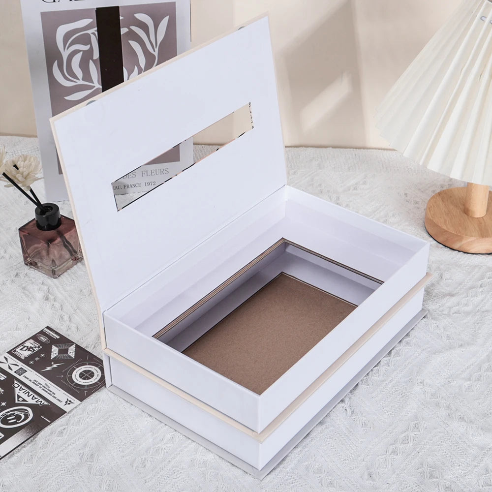 Book-Style Tissue Box Holder – Fashionable Napkin Case & Home Storage Decor