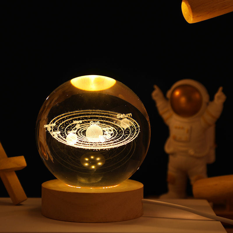 Universe Crystal Ball Night Light – Magical Glow for Your Space
