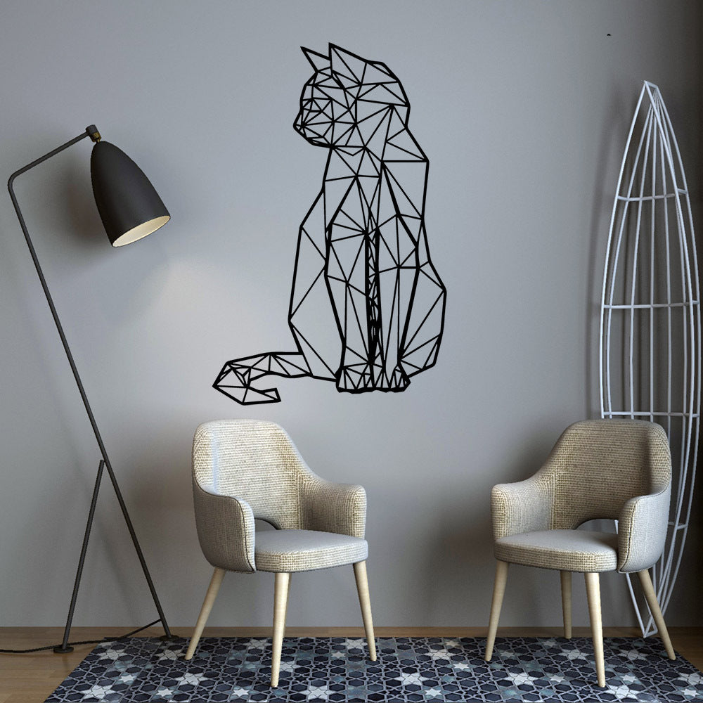 Cat Silhouette Wall Sticker – Waterproof PVC Home Décor Decal (43×66cm)