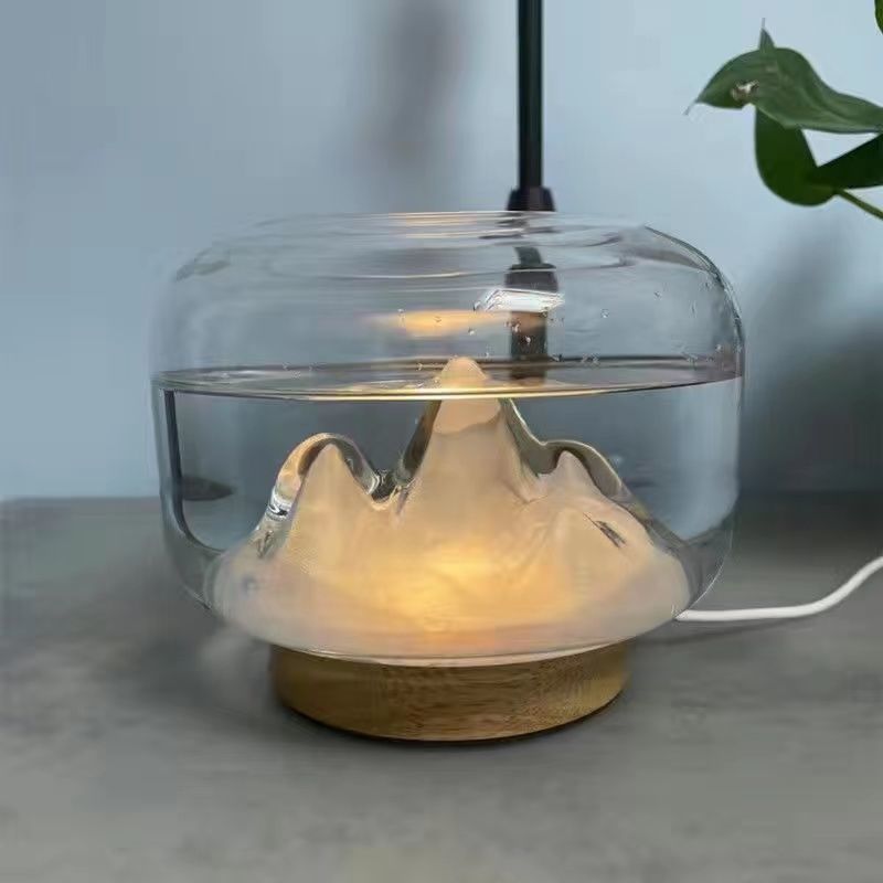 Rainbow Mountain Night Light Aroma Diffuser – 400ML Essential Oil Humidifier for Home & Gifts
