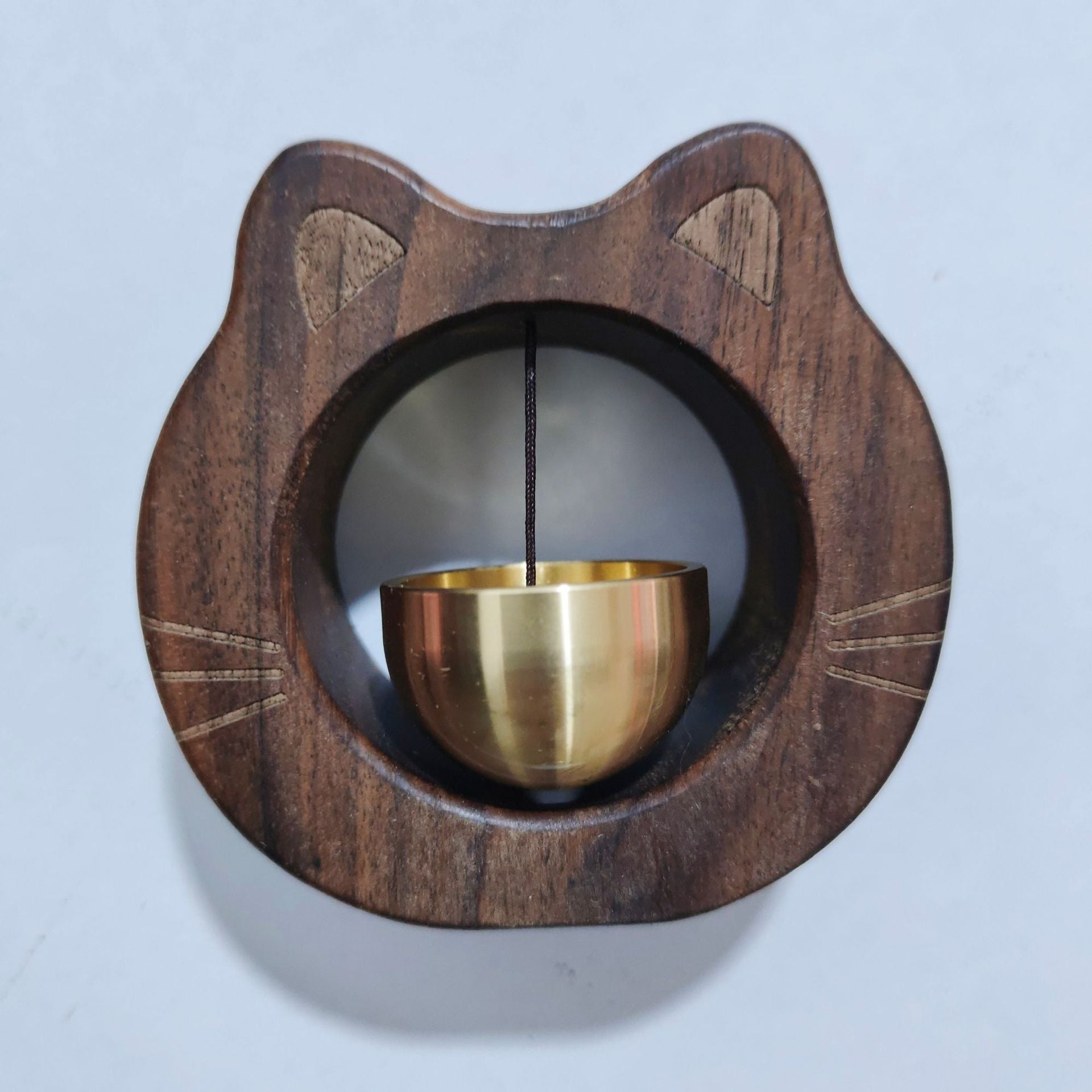 Creative Wooden Bell Doorbell – Modern Minimalist Pendant for Bedroom & Entrance