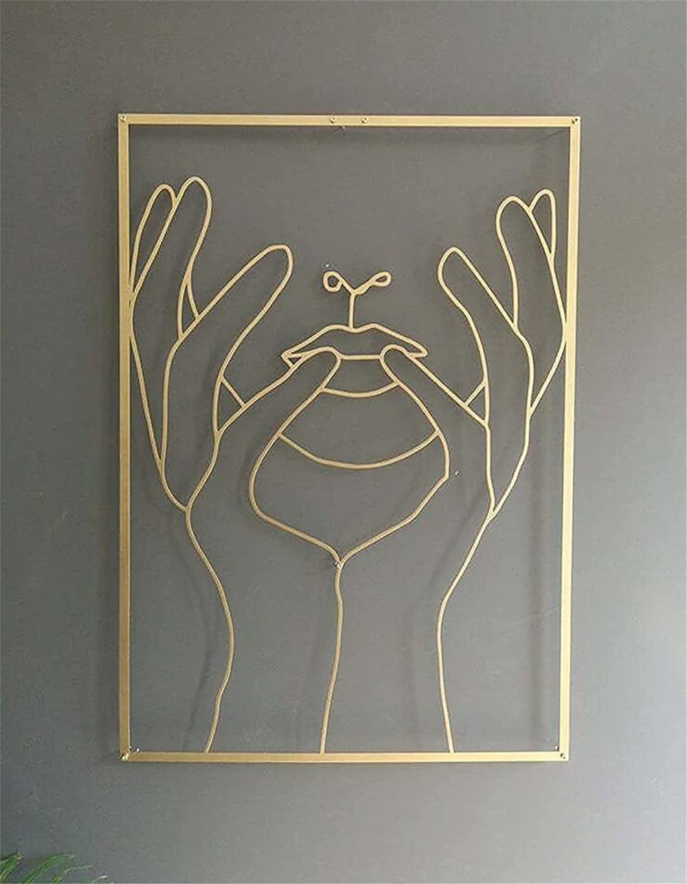 Abstract Female Line Art – Acrylic Wall Hanging for Contemporary Spaces