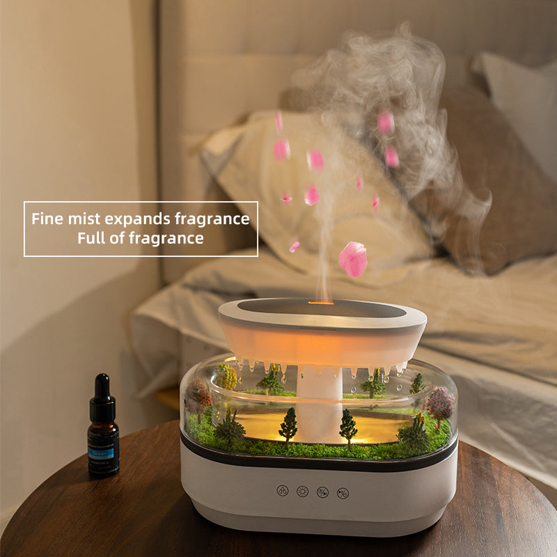 Raindrop Aroma Diffuser – Mist, Mood & White Noise in One
