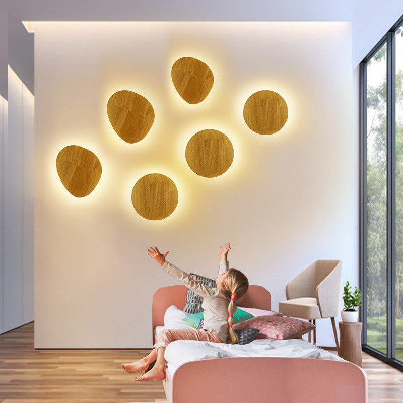 LED Log Wall Light – Minimalist Wood Sconce for Home Interiors