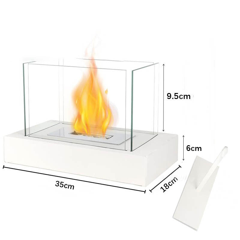 Modern Four-Sided Alcohol Fireplace – Cozy Heat & Stylish Vibes