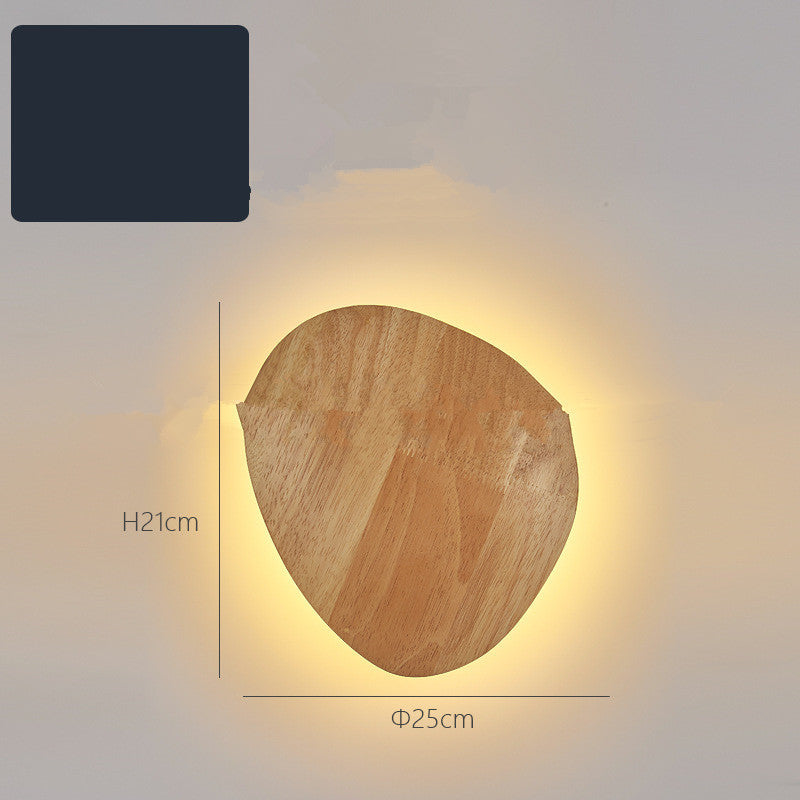 LED Log Wall Light – Minimalist Wood Sconce for Home Interiors