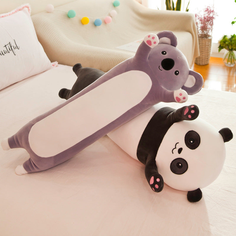 Long Panda & Koala Plush Pillows – Cuddly, Comfy, and Totally Huggable