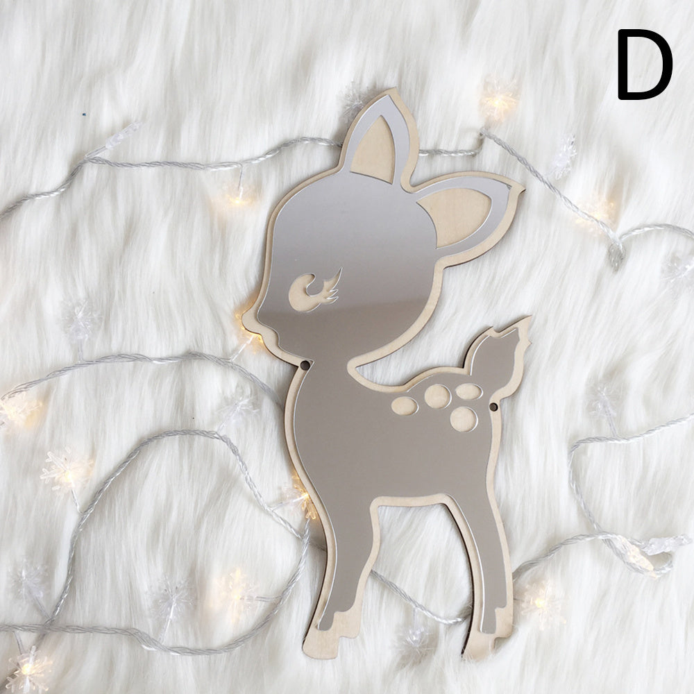 Children’s Decorative Acrylic Mirror – Bunny, Fawn, Cloud & Bowknot Designs