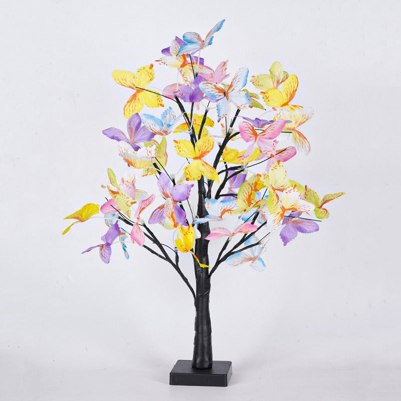 LED Rose Flower Tree Lamp – Colorful Table Light for Weddings, Parties & Bedroom Decor