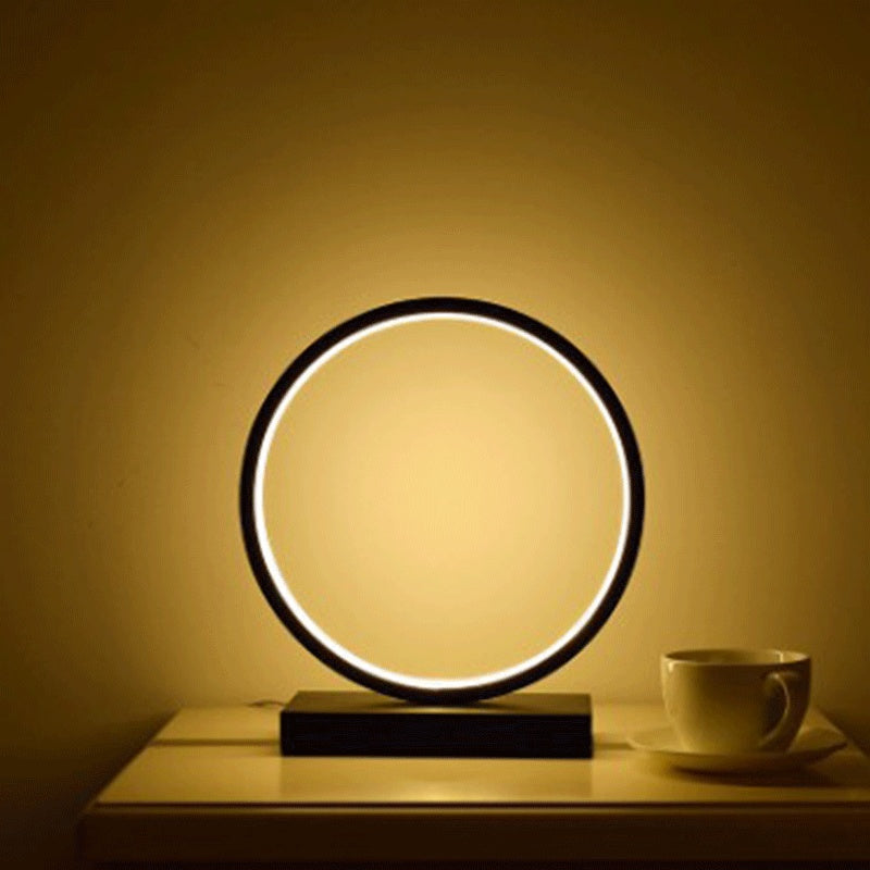 Modern 3D LED Ceramic Table Lamp – USB Powered Decorative Desk & Bedside Light
