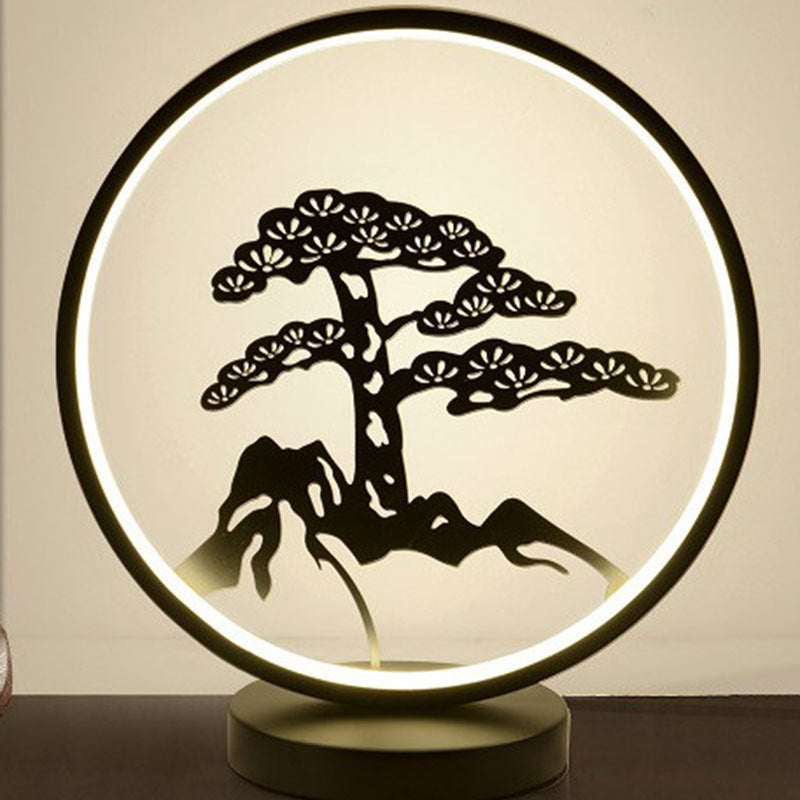 Modern 3D LED Ceramic Table Lamp – USB Powered Decorative Desk & Bedside Light