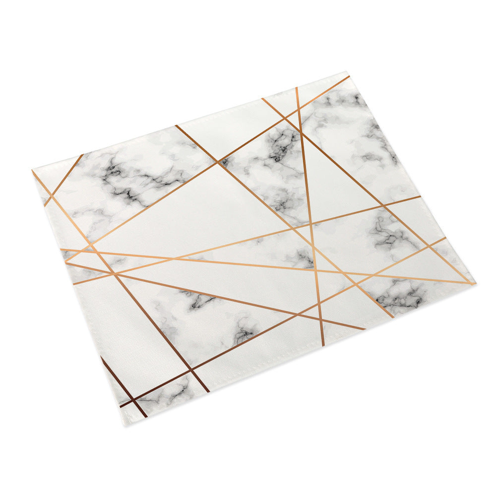 Nordic Cotton Linen Table Mat – Waterproof, Heat-Resistant & Non-Slip Dining Placemat