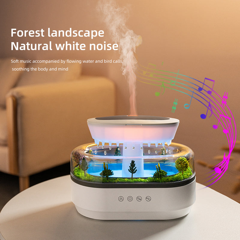 Raindrop Aroma Diffuser – Mist, Mood & White Noise in One