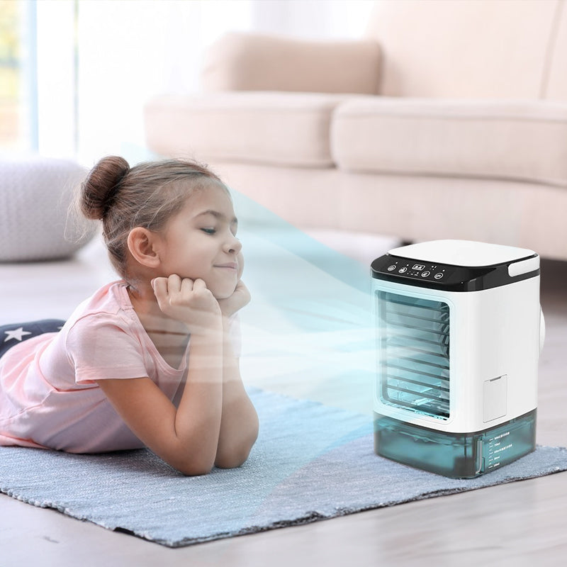 Mini Portable Air Cooler & Humidifier – 3-Speed Cool Breeze Anywhere