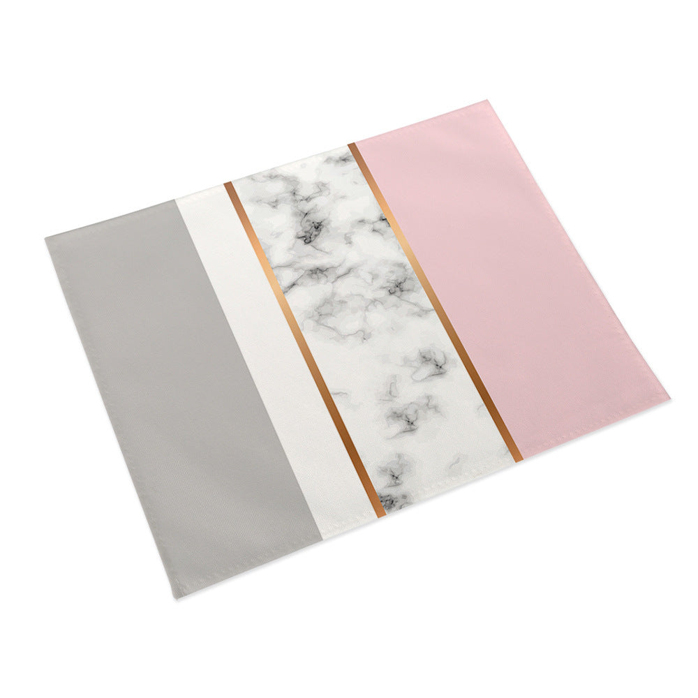 Nordic Cotton Linen Table Mat – Waterproof, Heat-Resistant & Non-Slip Dining Placemat