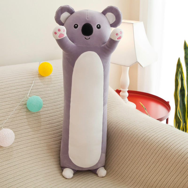 Long Panda & Koala Plush Pillows – Cuddly, Comfy, and Totally Huggable
