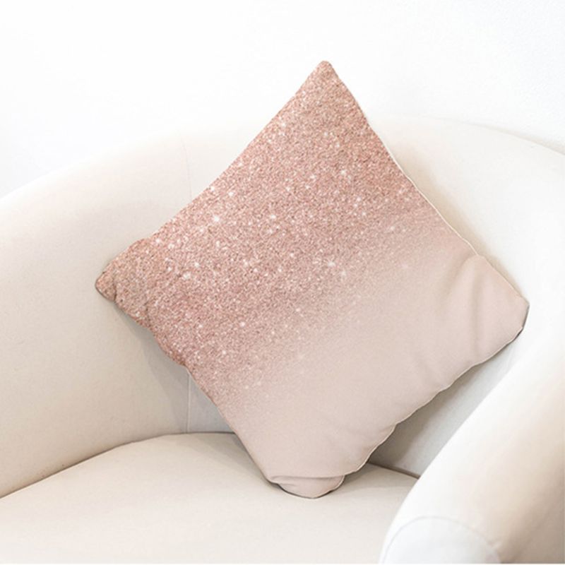 Rose Gold Lash Pillow Cover – Glitter Pineapple Vibes for Your Sofa