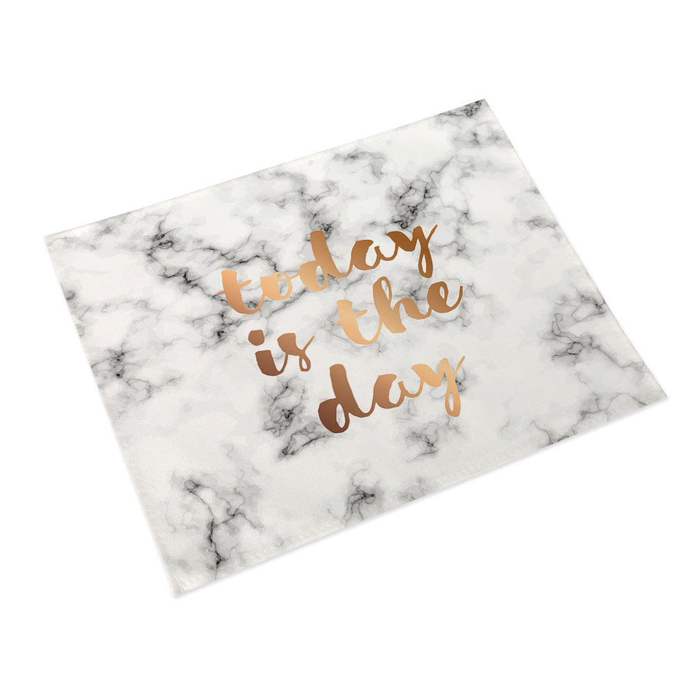 Nordic Cotton Linen Table Mat – Waterproof, Heat-Resistant & Non-Slip Dining Placemat
