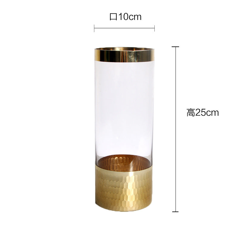 Sleek Transparent Glass Vase – Modern Hydroponic Flower Holder & Home Decor Accent