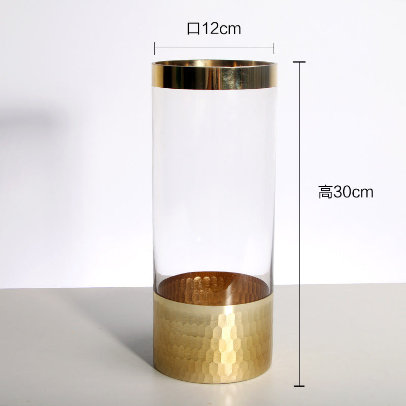 Sleek Transparent Glass Vase – Modern Hydroponic Flower Holder & Home Decor Accent
