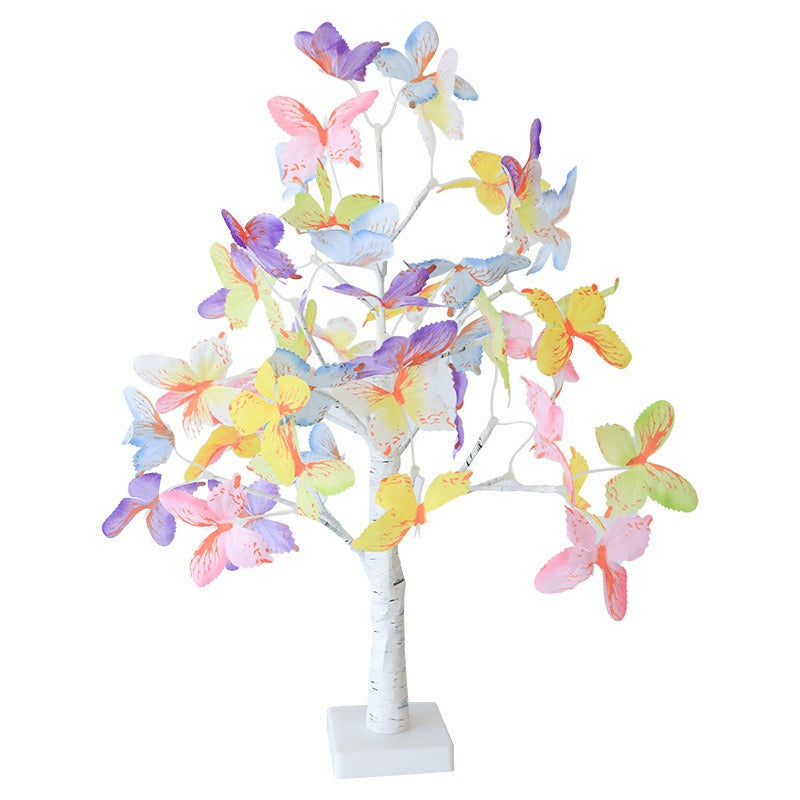 LED Rose Flower Tree Lamp – Colorful Table Light for Weddings, Parties & Bedroom Decor