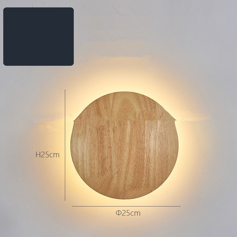 LED Log Wall Light – Minimalist Wood Sconce for Home Interiors