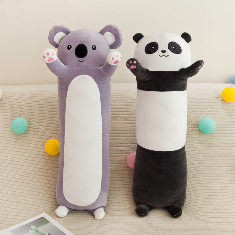 Long Panda & Koala Plush Pillows – Cuddly, Comfy, and Totally Huggable
