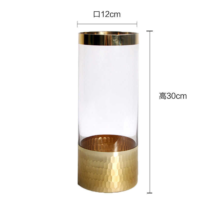 Sleek Transparent Glass Vase – Modern Hydroponic Flower Holder & Home Decor Accent