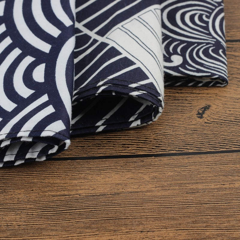 Retro Cotton Table Cover – Wood Grain Microwave, Fridge, & Sofa Arm Cloth