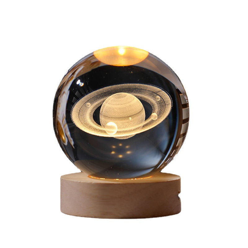 Universe Crystal Ball Night Light – Magical Glow for Your Space