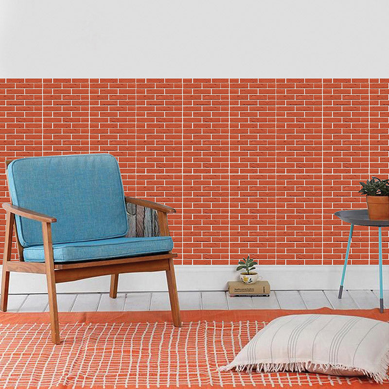 3D Self-Adhesive TV Background Wall Panels – Retro Nostalgic PVC Stickers