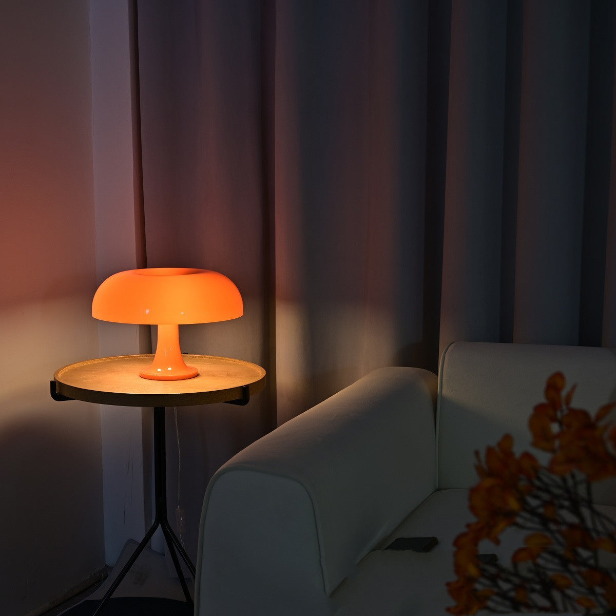 Mushroom Decorative Table Lamp – USB Powered with Stepless 3-Color Dimming for Bedroom & Living Room