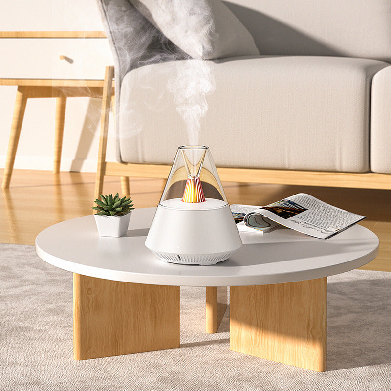 Ultrasonic Essential Oil Diffuser – Minimalist Plug-In Aromatherapy Humidifier with Light & Remote