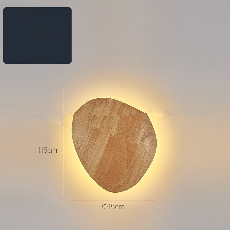 LED Log Wall Light – Minimalist Wood Sconce for Home Interiors