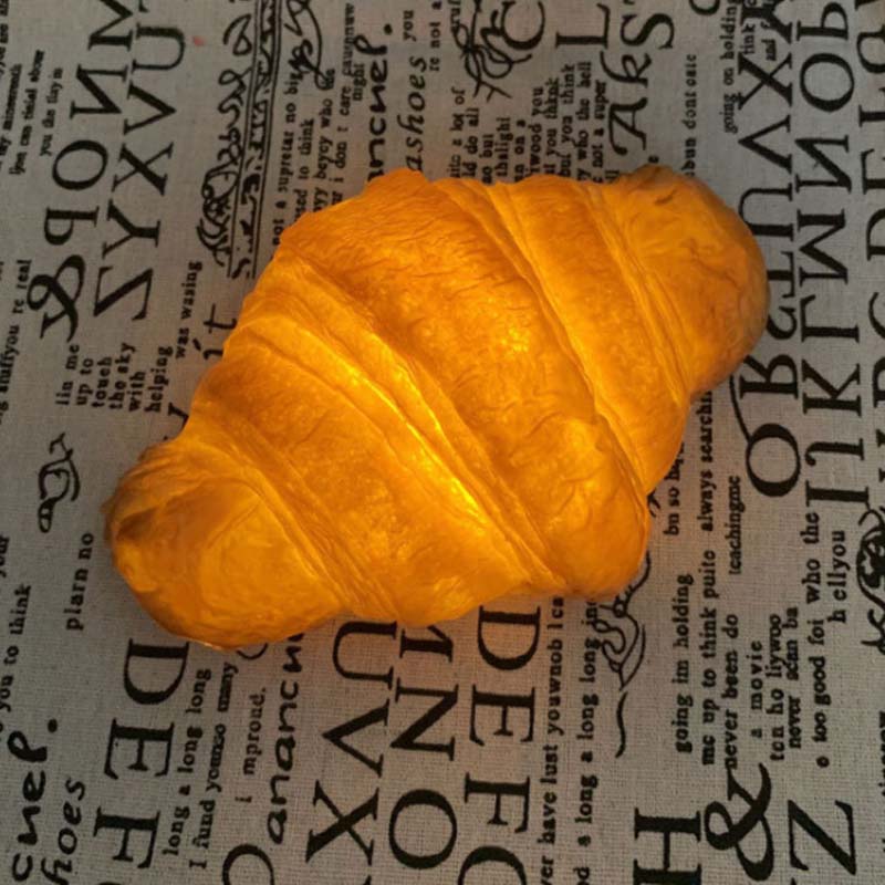 Cute Croissant LED Night Light – Fun & Cozy Bread Glow