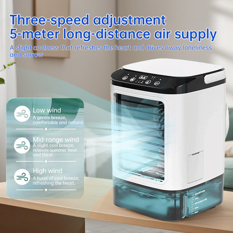 Mini Portable Air Cooler & Humidifier – 3-Speed Cool Breeze Anywhere