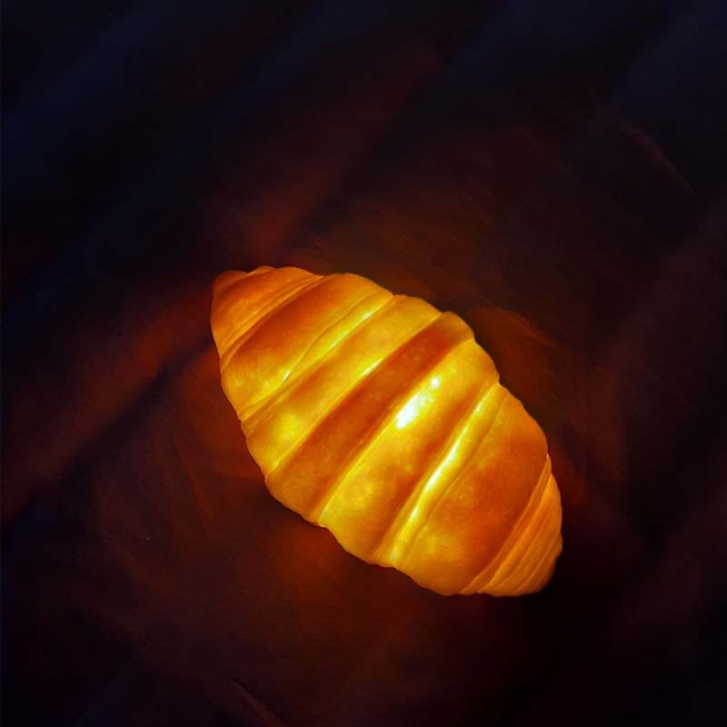 Cute Croissant LED Night Light – Fun & Cozy Bread Glow