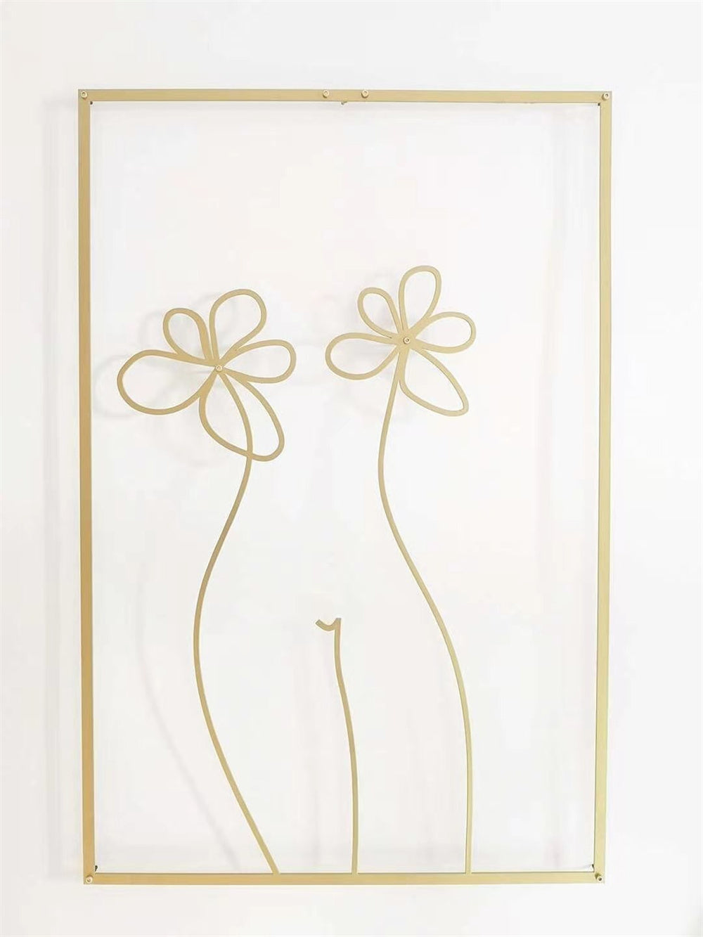 Abstract Female Line Art – Acrylic Wall Hanging for Contemporary Spaces