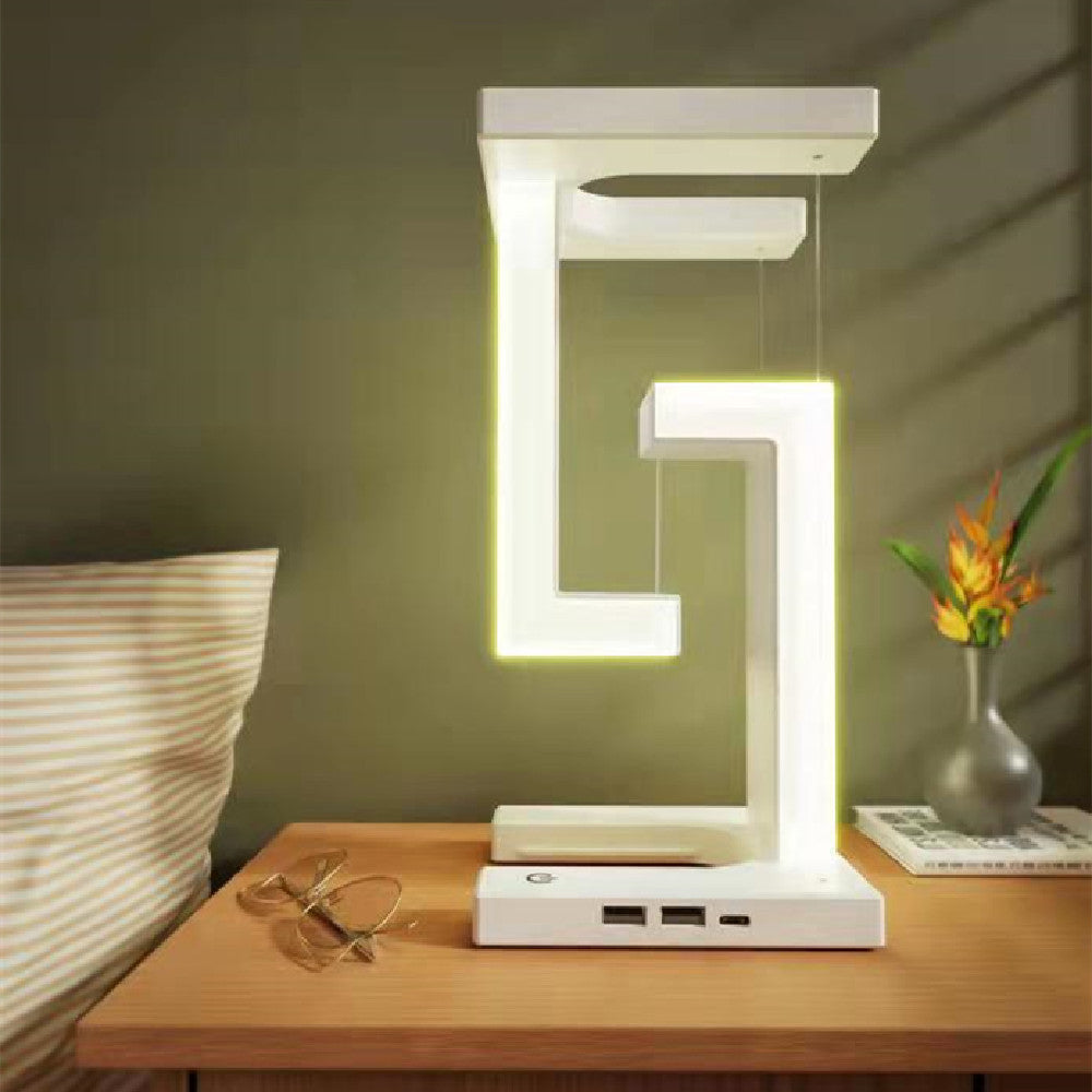 Wireless Charging LED Lamp – Anti-Gravity Design Table Light