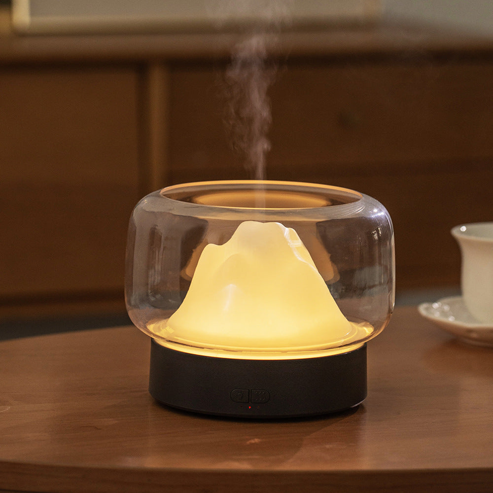 Rainbow Mountain Night Light Aroma Diffuser – 400ML Essential Oil Humidifier for Home & Gifts