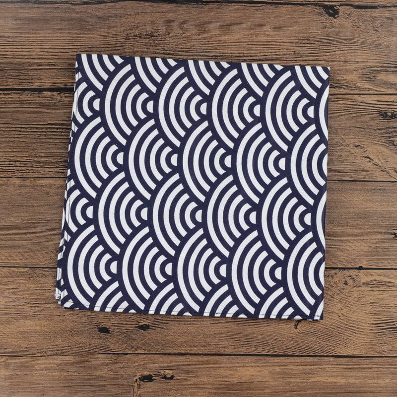 Retro Cotton Table Cover – Wood Grain Microwave, Fridge, & Sofa Arm Cloth