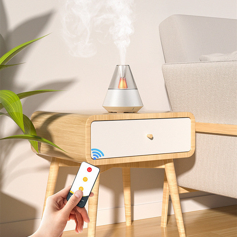 Ultrasonic Essential Oil Diffuser – Minimalist Plug-In Aromatherapy Humidifier with Light & Remote