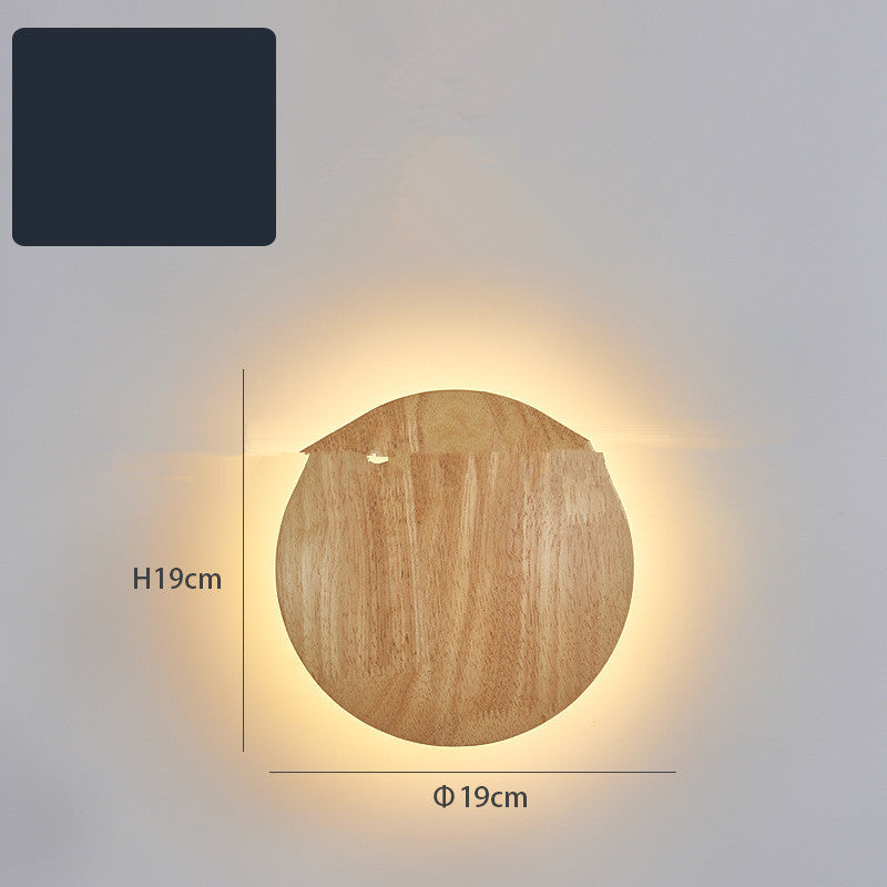 LED Log Wall Light – Minimalist Wood Sconce for Home Interiors