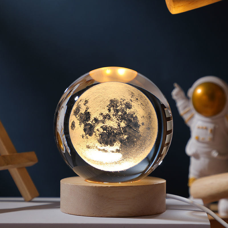 Universe Crystal Ball Night Light – Magical Glow for Your Space