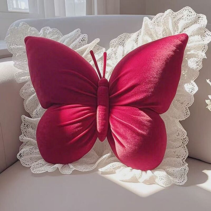Butterfly Princess Bow Pillow – Chic Comfort for Office, Car & Home Decor