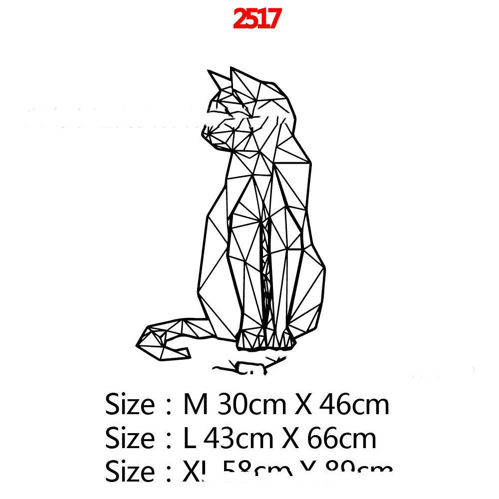 Cat Silhouette Wall Sticker – Waterproof PVC Home Décor Decal (43×66cm)