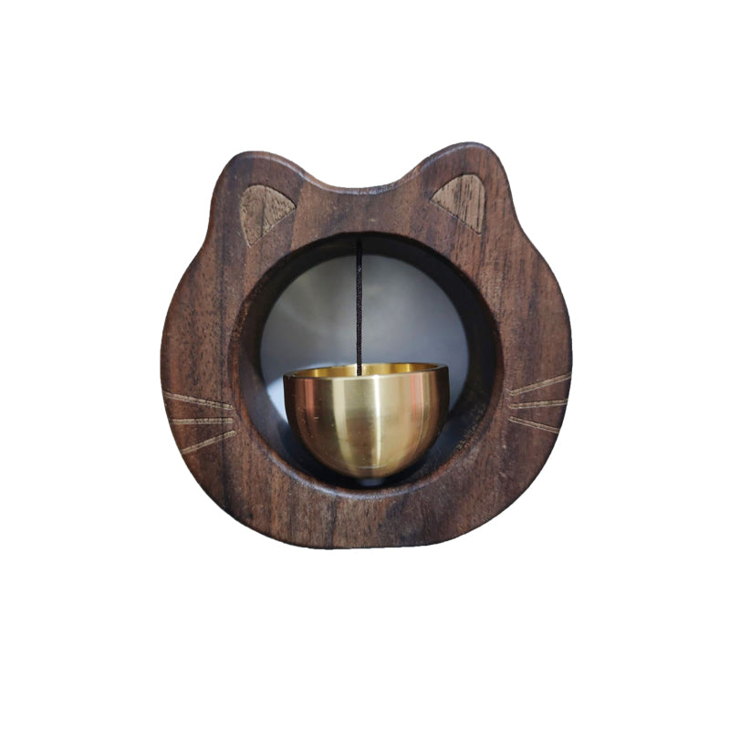 Creative Wooden Bell Doorbell – Modern Minimalist Pendant for Bedroom & Entrance
