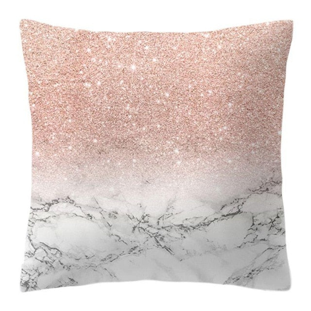 Rose Gold Lash Pillow Cover – Glitter Pineapple Vibes for Your Sofa