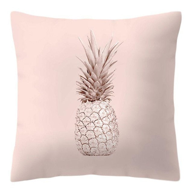 Rose Gold Lash Pillow Cover – Glitter Pineapple Vibes for Your Sofa